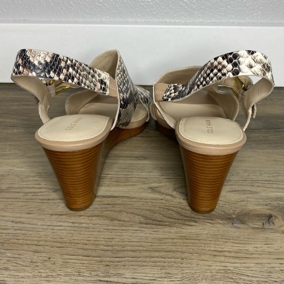 Cole Haan NEW Philomina Wedge Leather Sandals 8.5 - Picture 5 of 8